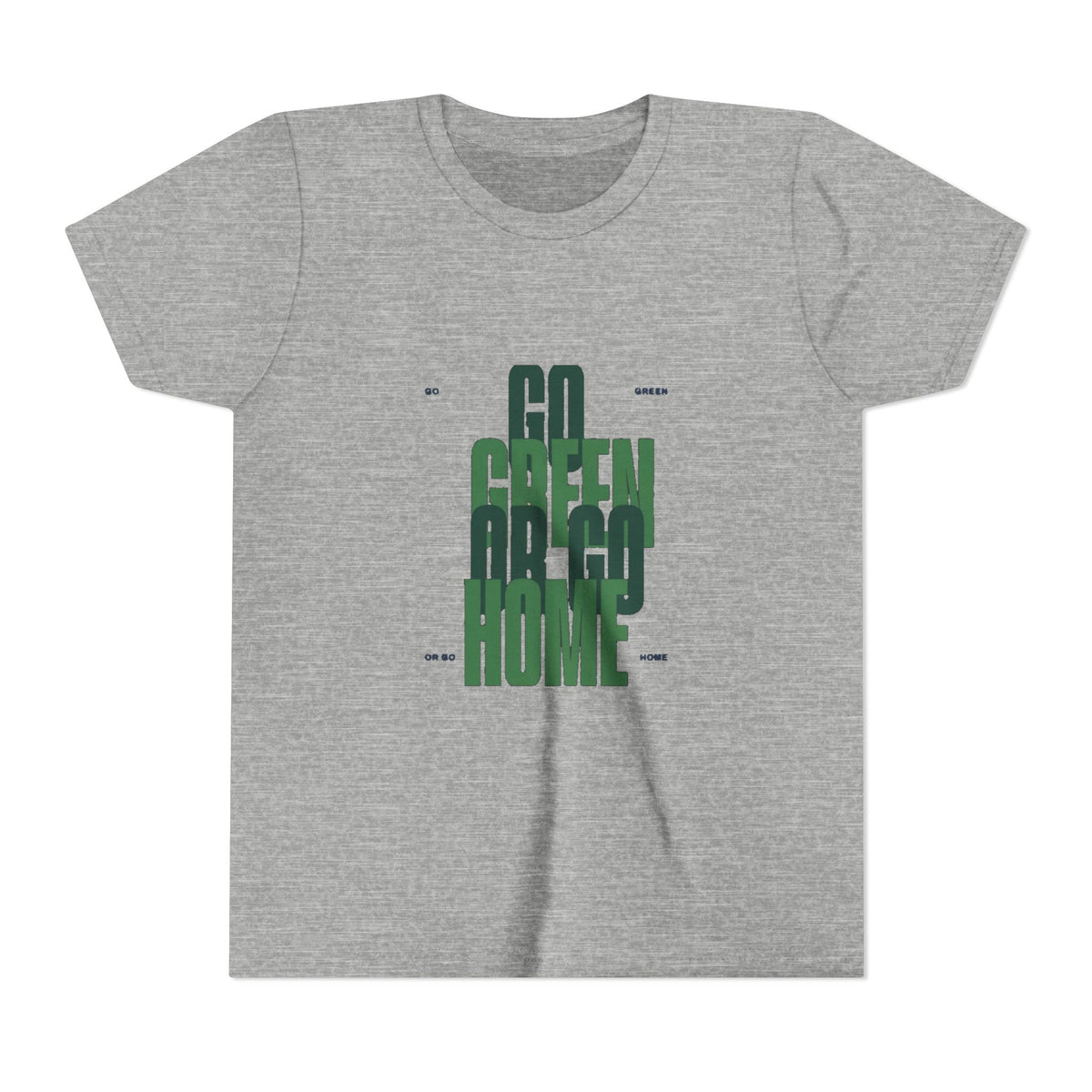 Go Green or Go Home Kids Tee | Youth Plant Lover Shirt