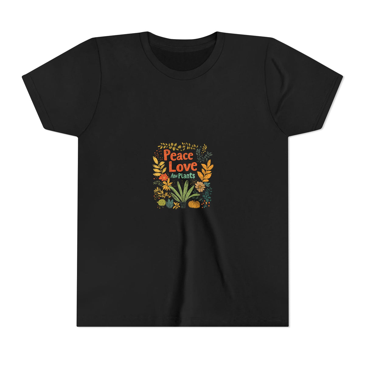 Peace Love And Plants 2 Kids Tee | Youth Plant Lover Shirt