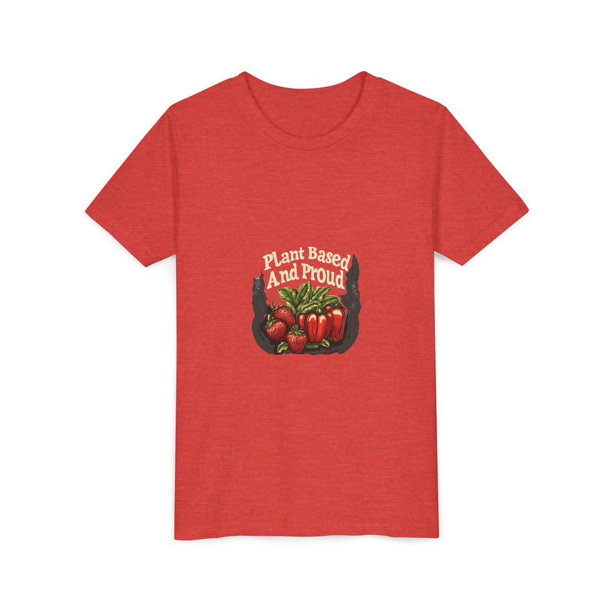 Plant Based And Proud 4 Kids Tee | Youth Plant Lover Shirt