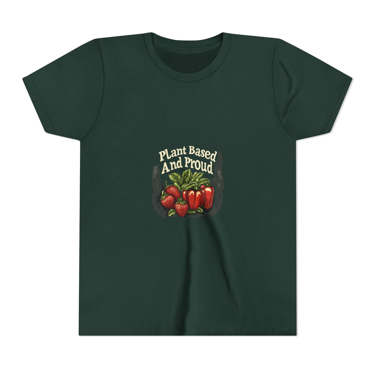Plant Based And Proud 4 Kids Tee | Youth Plant Lover Shirt