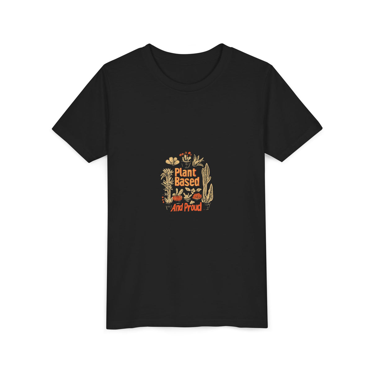 Plant Based And Proud 2 Kids Tee | Youth Plant Lover Shirt