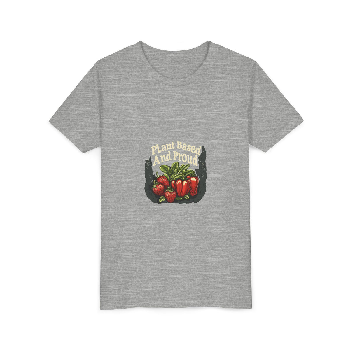 Plant Based And Proud 4 Kids Tee | Youth Plant Lover Shirt