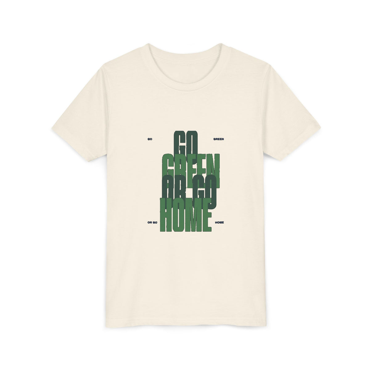 Go Green or Go Home Kids Tee | Youth Plant Lover Shirt
