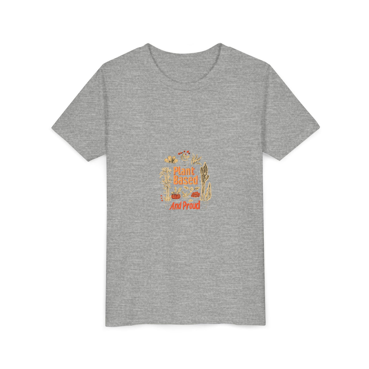 Plant Based And Proud 2 Kids Tee | Youth Plant Lover Shirt