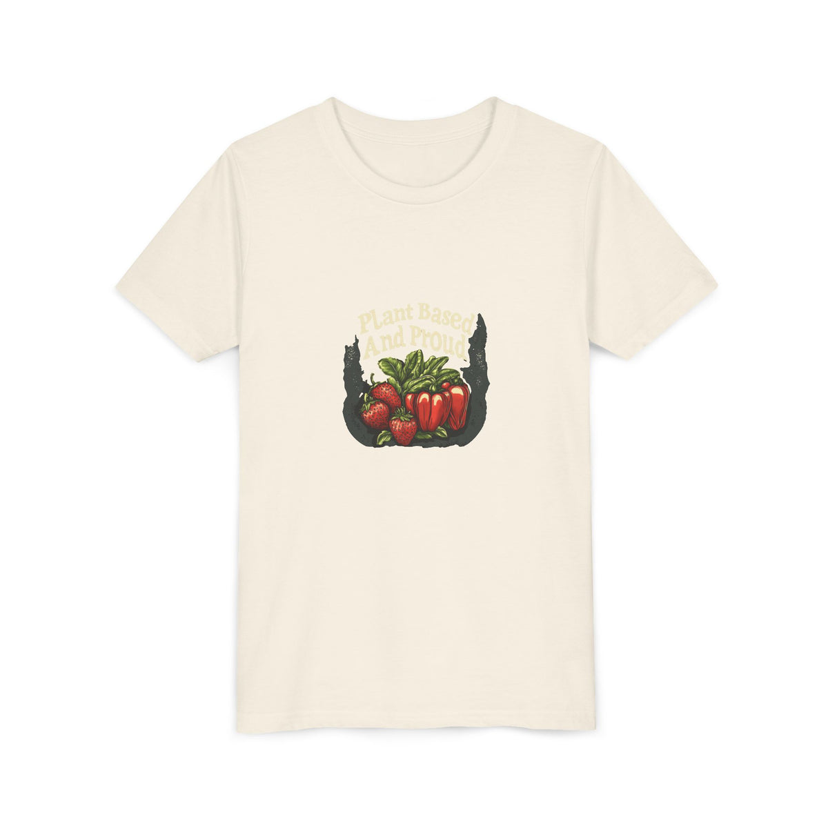 Plant Based and Proud Kids Tee | Youth Plant Lover Shirt