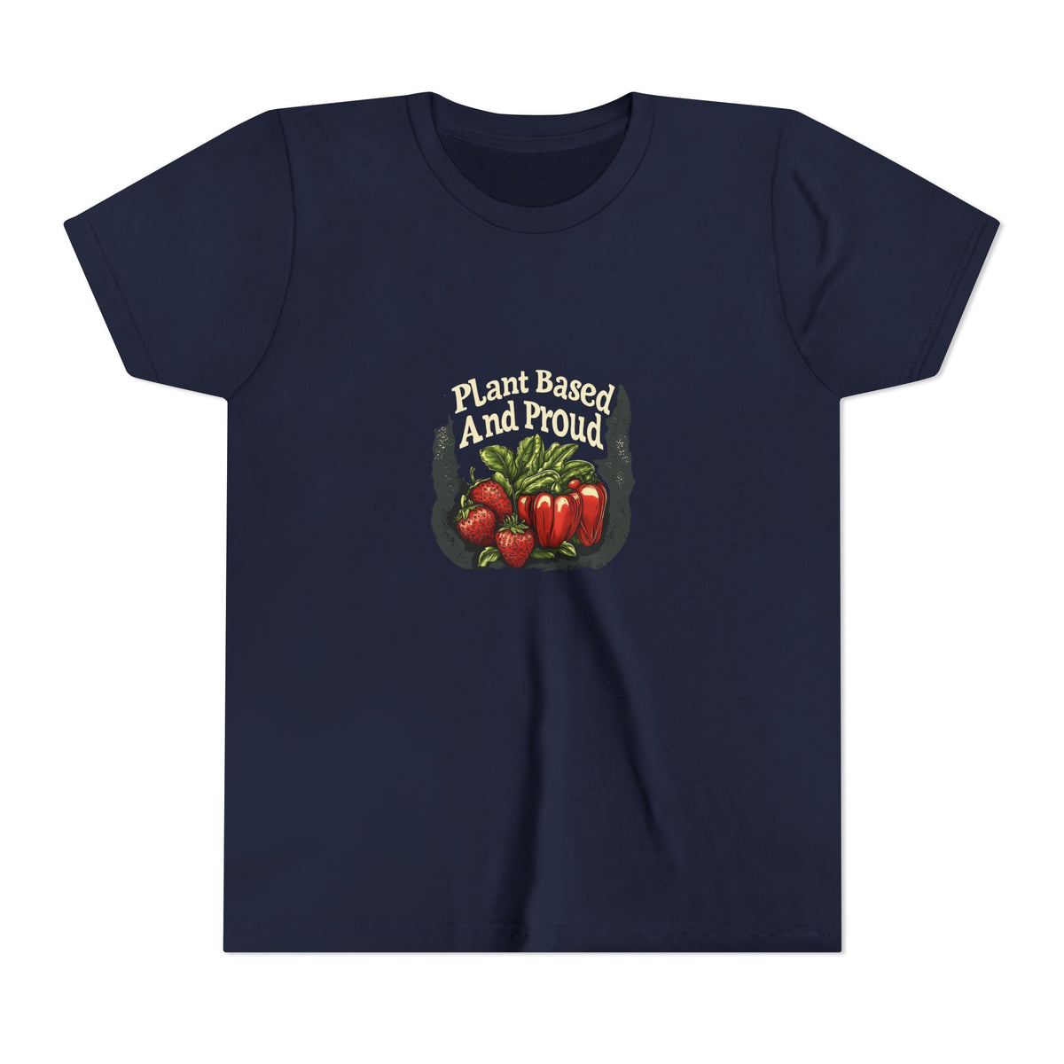 Plant Based and Proud Kids Tee | Youth Plant Lover Shirt