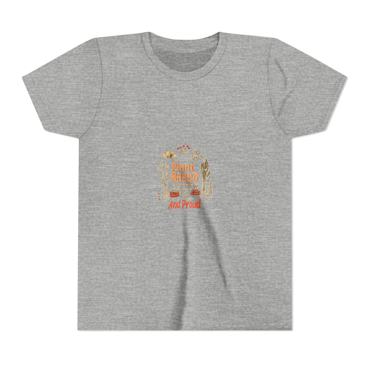 Plant Based And Proud 2 Kids Tee | Youth Plant Lover Shirt