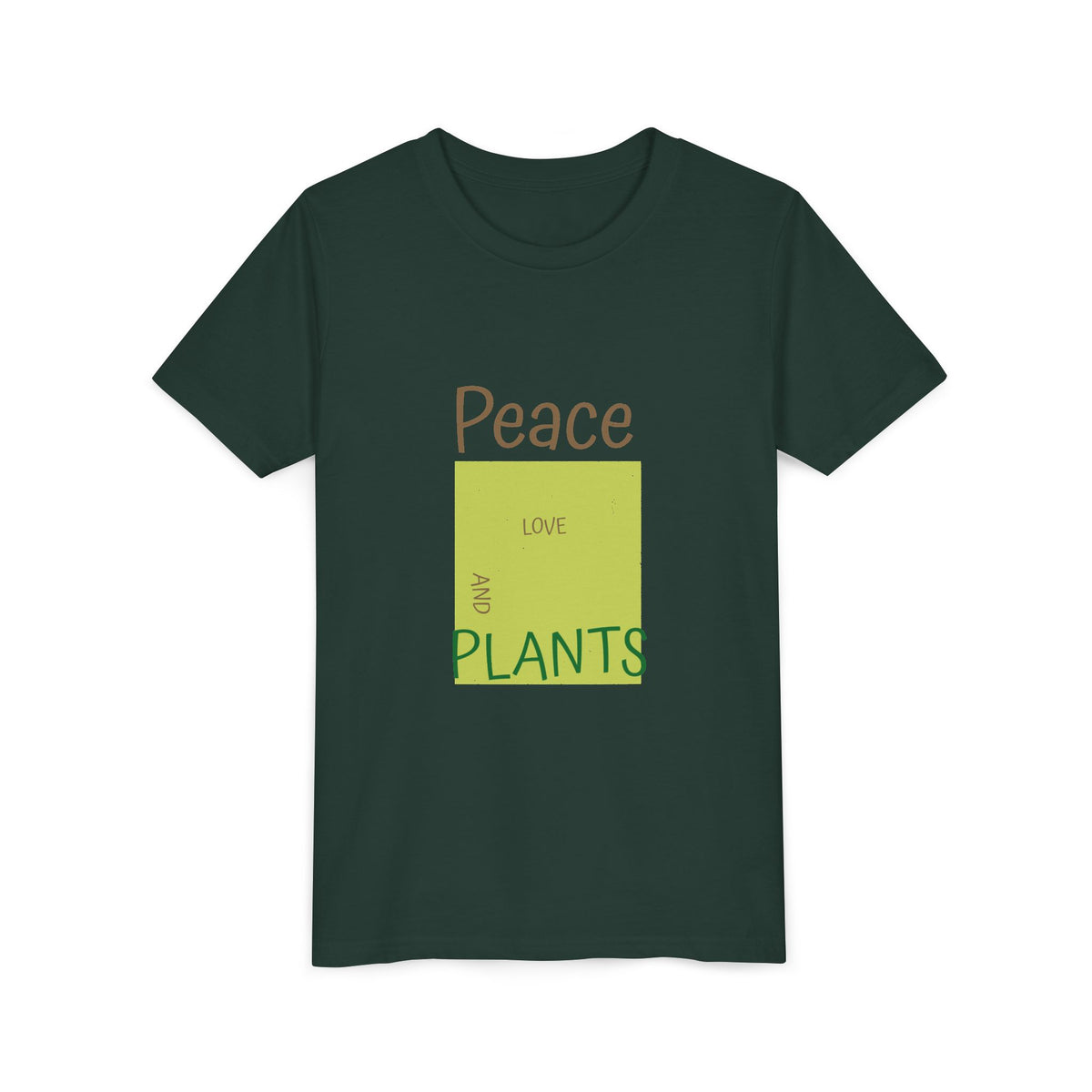 Peace Love And Plants 4 Kids Tee | Youth Plant Lover Shirt