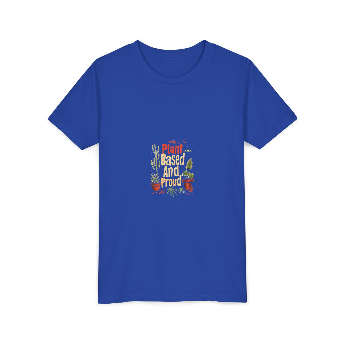 Plant Based And Proud 3 Kids Tee | Youth Plant Lover Shirt