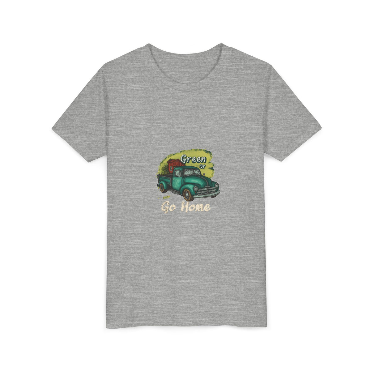 Go Green or Go Home 2 Kids Tee | Youth Plant Lover Shirt
