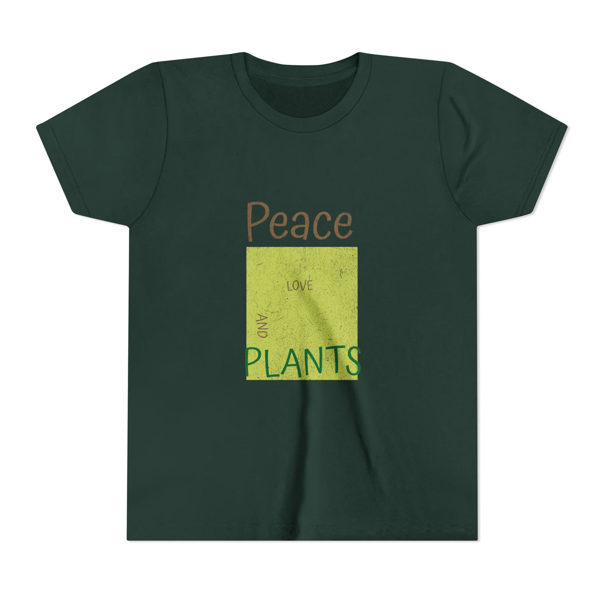 Peace Love And Plants 4 Kids Tee | Youth Plant Lover Shirt