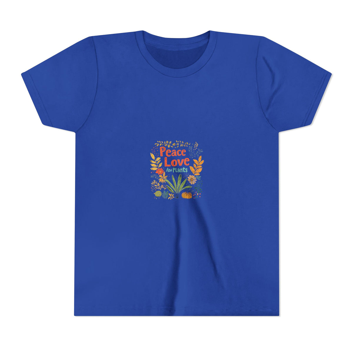 Peace Love And Plants Kids Tee | Youth Plant Lover Shirt